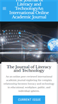 Mobile Screenshot of literacyandtechnology.org